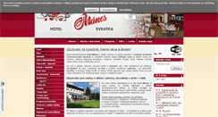 Desktop Screenshot of hotel-manes-svratka.cz